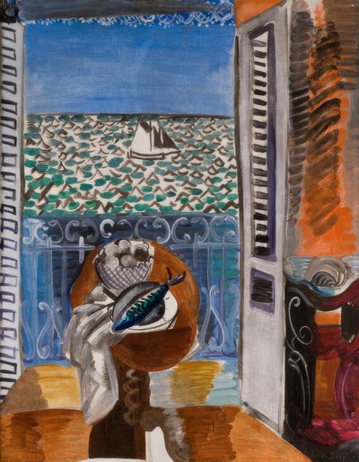 Blick durch ein Fenster, Nizza von Raoul Dufy