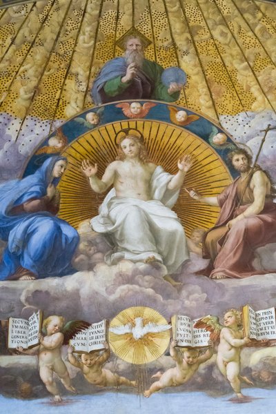 Disputation des Heiligen Sakraments (Detail) von Raphael (1483 1520)