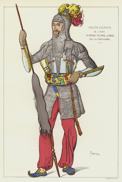 Alter Krieger aus Asien von Raphael Jacquemin