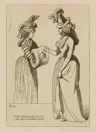 Französische Mode von 1791 von Raphael Jacquemin