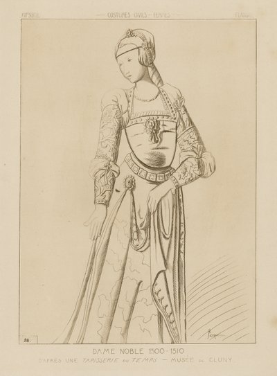 Edle Frau, 1500-1510 von Raphael Jacquemin