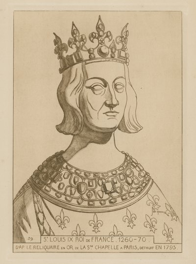 St. Ludwig IX., König von Frankreich, 1260-1270 von Raphael Jacquemin