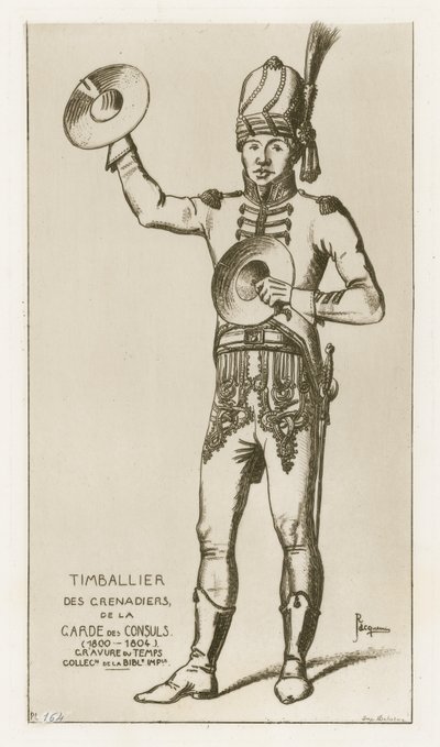 Timbalier der Grenadiere der Konsulwache (1800-1804) von Raphael Jacquemin