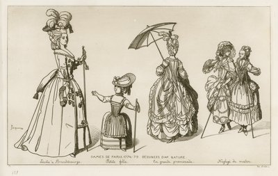 Frauen von Paris, 1774-79 von Raphael Jacquemin