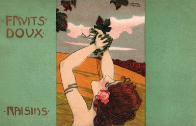 Trauben, ca. 1900 (Illustration) von Raphael Kirchner