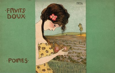 Birnen, ca. 1900 (Illustration) von Raphael Kirchner
