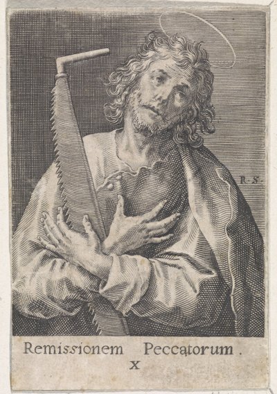 Apostel Simon der Zelot von Raphaël Sadeler (I)