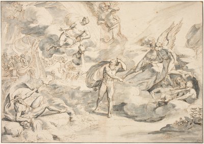 Äolus gehorcht Junos Befehl, einen Sturm zu erzeugen, c.1683-84 von Raymond Lafage