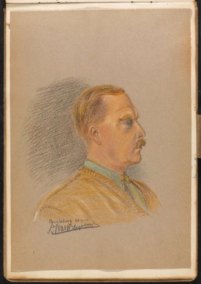Porträt eines britischen Offiziers, Juli 1915 (Zeichnung) von Reginald Copleston Bond