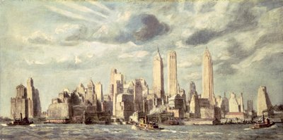 Unteres Manhattan von Reginald Marsh