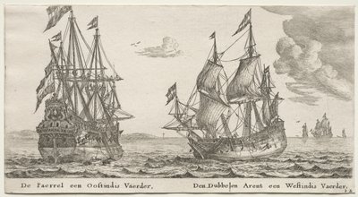 Schiffe von Amsterdam: Die Perle und Ostindienfahrer, Der Doppeladler, ein Westindienfahrer von Reinier Nooms