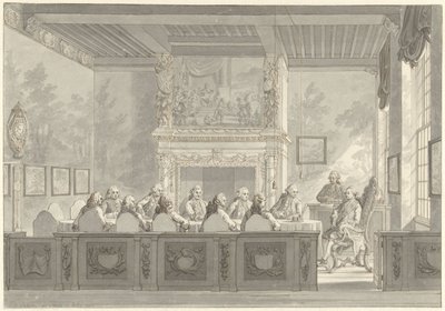Einsetzung von Prinz Wilhelm V. im Kollegium der Admiralität in Amsterdam von Reinier Vinkeles (I)
