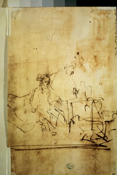 Assuerus, Haman und Esther von Rembrandt Harmensz. van Rijn
