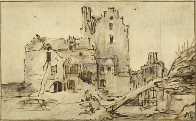 Schloss Kostverloren im Verfall, 1652-57 von Rembrandt van Rijn