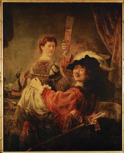 Rembrandt und Saskia im Gleichnis vom verlorenen Sohn von Rembrandt Harmensz. van Rijn