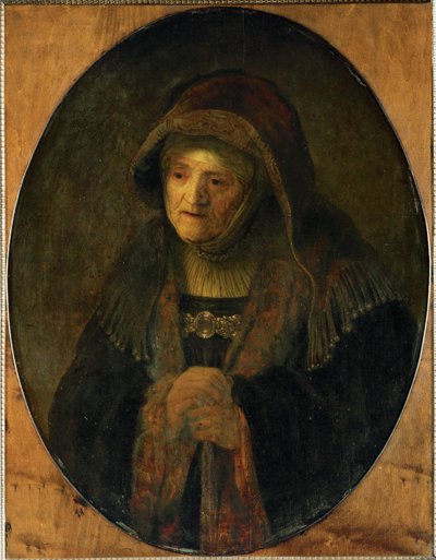 Die Mutter des Künstlers als Prophetin Hannah von Rembrandt Harmensz. van Rijn