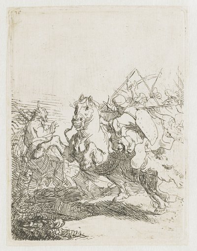 Ein Kavalleriekampf von Rembrandt van Rijn
