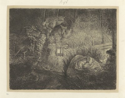 Anbetung der Hirten: Nachtstück von Rembrandt van Rijn