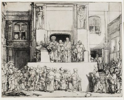 Christus dem Volk präsentiert (Ecce Homo) von Rembrandt van Rijn