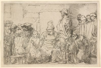 Christus sitzt und disputiert mit den Doktoren von Rembrandt van Rijn