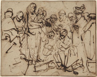 Christus und die Ehebrecherin von Rembrandt van Rijn