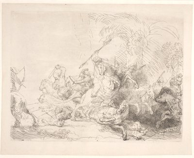 Die große Löwenjagd von Rembrandt van Rijn