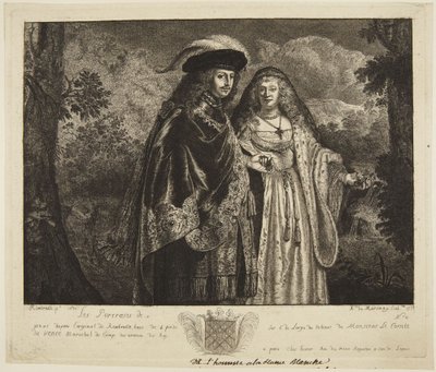 Genannt „Der Mann mit der weißen Feder“ von Rembrandt van Rijn