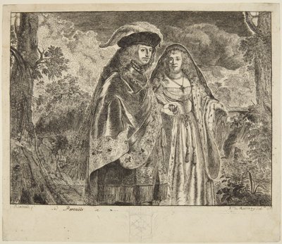 Genannt „Der Mann mit der weißen Feder“ von Rembrandt van Rijn