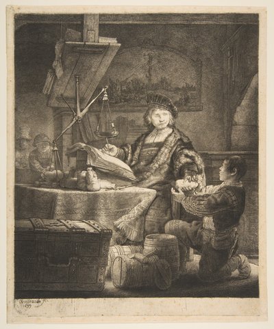 Jan Uytenbogaert, der Goldwäger, 1639 von Rembrandt van Rijn