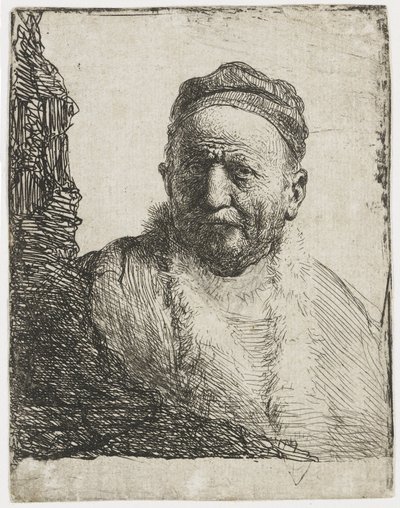Mann mit Käppchen von Rembrandt van Rijn