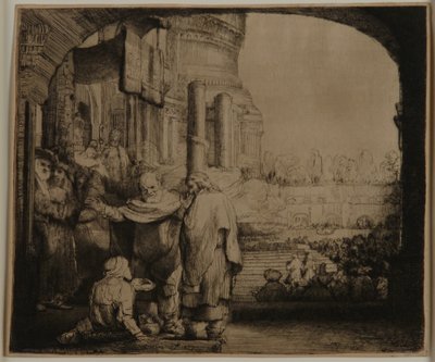 Petrus und Johannes am Tempeltor von Rembrandt van Rijn