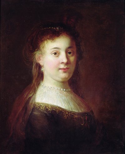 Porträt von Saskia van Uylenburch, ca. 1633 von Rembrandt van Rijn