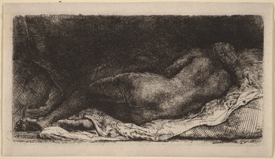 Liegender weiblicher Akt von Rembrandt van Rijn