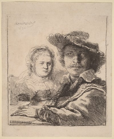 Selbstporträt mit Saskia von Rembrandt van Rijn
