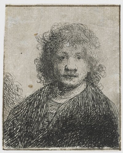 Selbstporträt mit breiter Nase von Rembrandt van Rijn