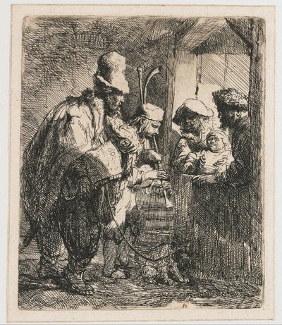 Spaziermusiker von Rembrandt van Rijn
