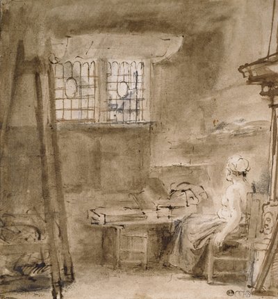 Das Atelier des Künstlers, 1659 von Rembrandt van Rijn