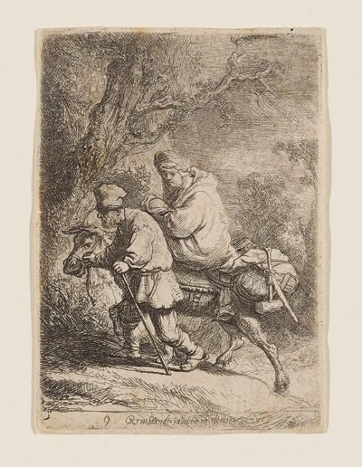 Die Flucht nach Ägypten von Rembrandt van Rijn