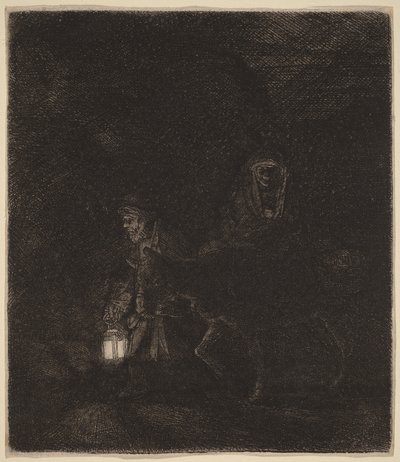 Die Flucht nach Ägypten von Rembrandt van Rijn