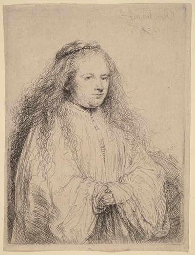 Die kleine jüdische Braut (Saskia als Heilige Katharina) von Rembrandt van Rijn