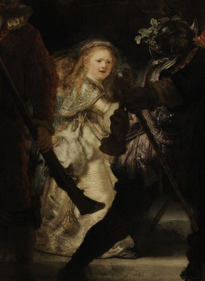 Die Nachtwache (Detail), 1642 von Rembrandt van Rijn