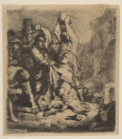 Die Steinigung des Heiligen Stephanus, 1635 von Rembrandt van Rijn