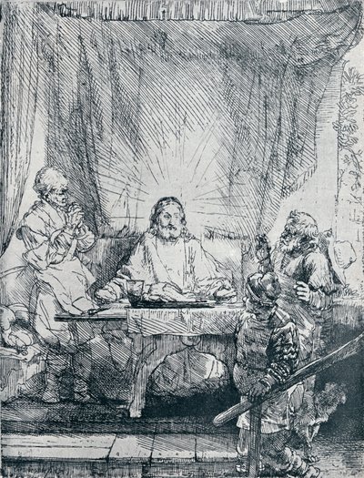 Das Abendmahl in Emmaus, 1654 von Rembrandt van Rijn