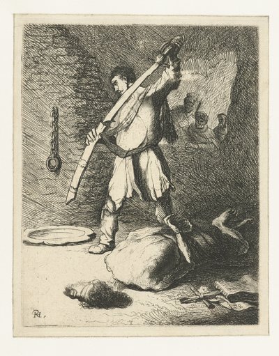 Die Enthauptung von Johannes dem Täufer von Rembrandt van Rijn
