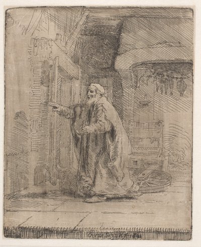 Die Blindheit des Tobit: die größere Platte von Rembrandt van Rijn