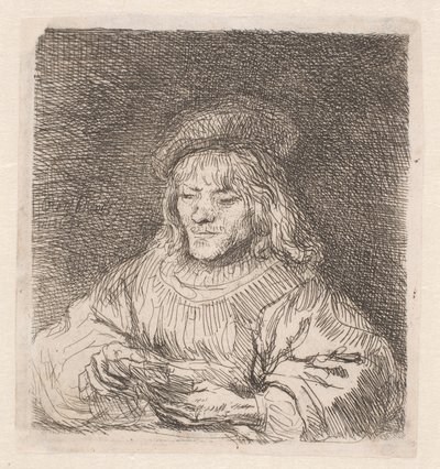 Der Kartenspieler von Rembrandt van Rijn