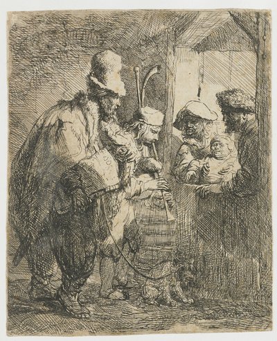 Die flanierenden Musiker von Rembrandt van Rijn