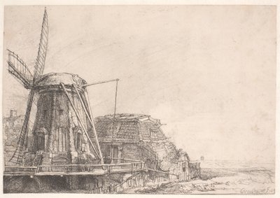 Die Windmühle von Rembrandt van Rijn