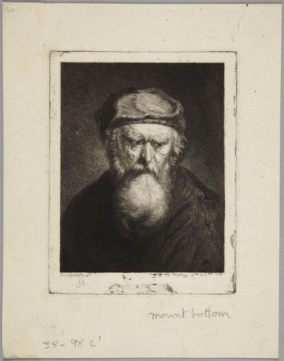 Der griesgrämige alte Mann von Rembrandt van Rijn