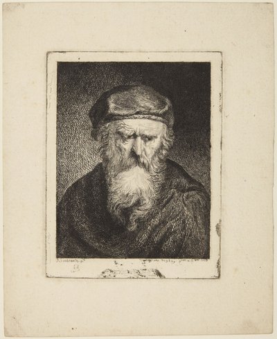 Mürrischer alter Mann von Rembrandt van Rijn